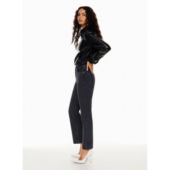 AGOLDE Vintage Boot Jeans Mid Rise Wide Leg Flare Percolate Black 31 Aritzia - Picture 5 of 13